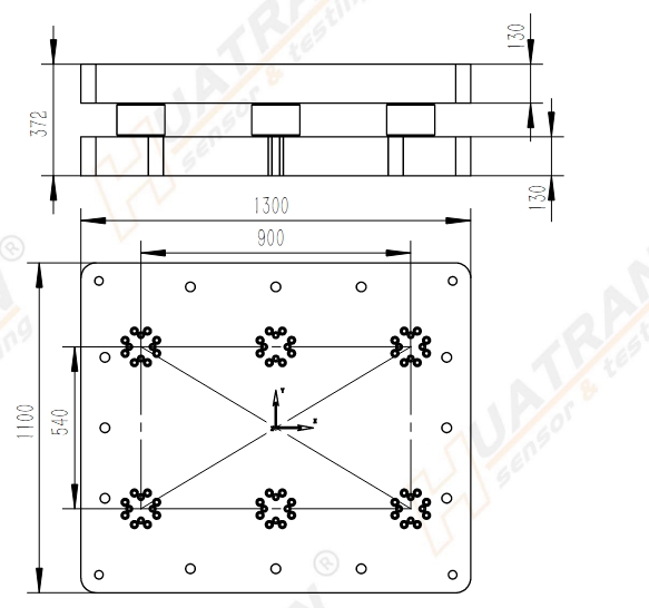 PW6D1300*1100 六分量測(cè)力平臺(tái)